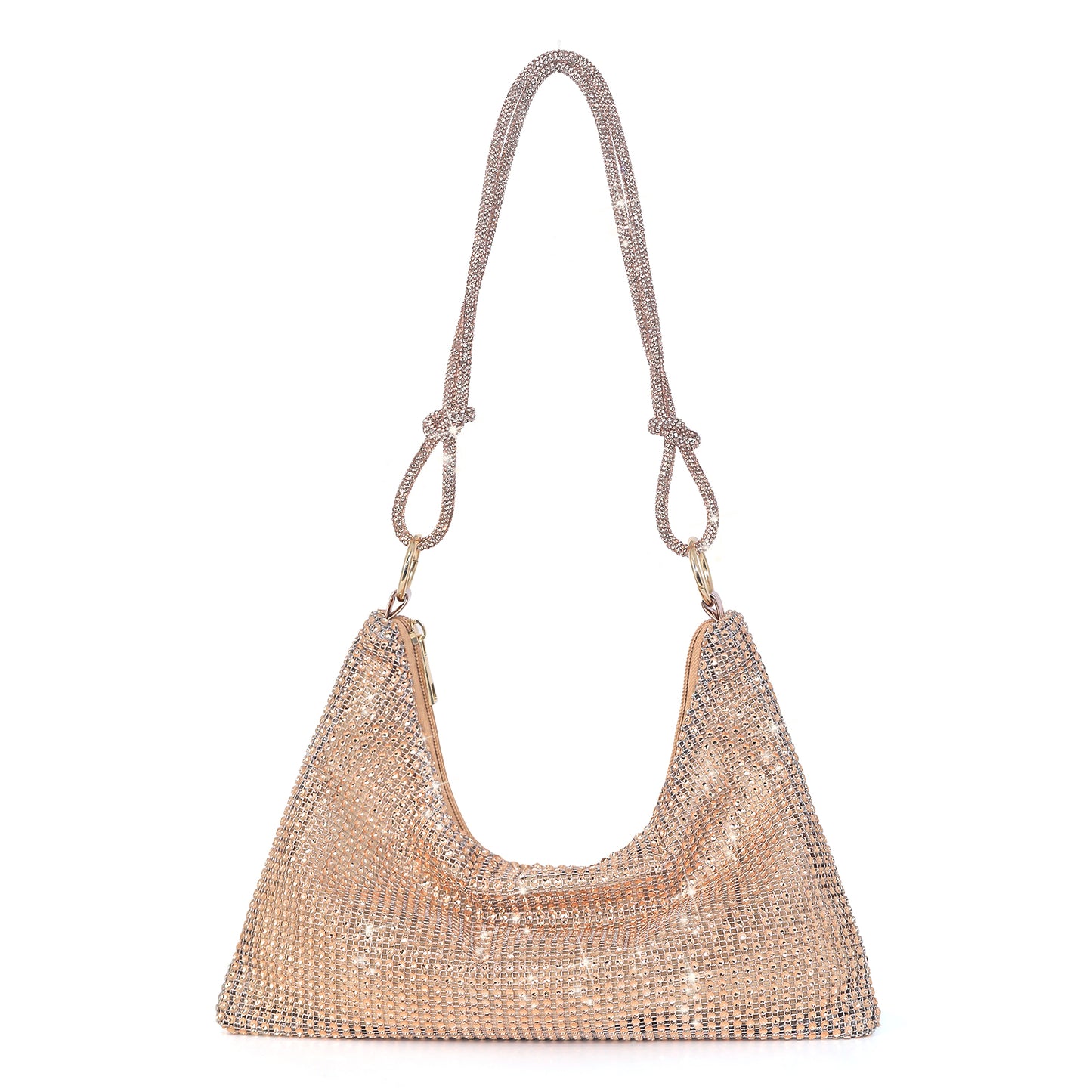 SUOSDEY Women's Rhinestone Evening Bag Sparkly Shoulder Bag for Party Wedding
