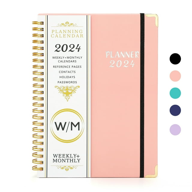 2024-2025 Academic Year Planner Calendar Notebook(JUL.2024-JUN.2025,6.3"x8.5"),Daily Weekly Monthly Agenda Planner for School Teacher Student