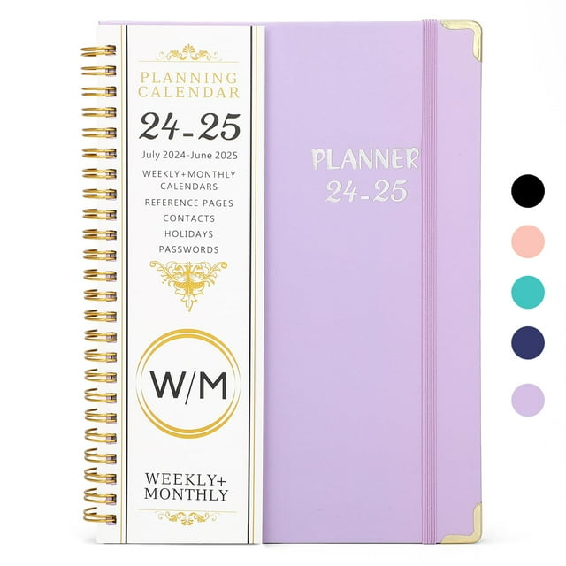 2024-2025 Academic Year Planner Calendar Notebook(JUL.2024-JUN.2025,6.3"x8.5"),Daily Weekly Monthly Agenda Planner for School Teacher Student