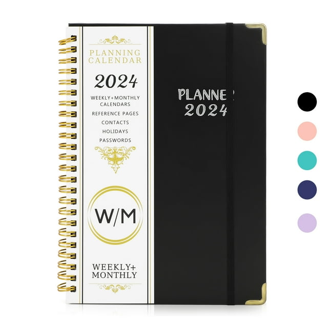 2024-2025 Academic Year Planner Calendar Notebook(JUL.2024-JUN.2025,6.3"x8.5"),Daily Weekly Monthly Agenda Planner for School Teacher Student