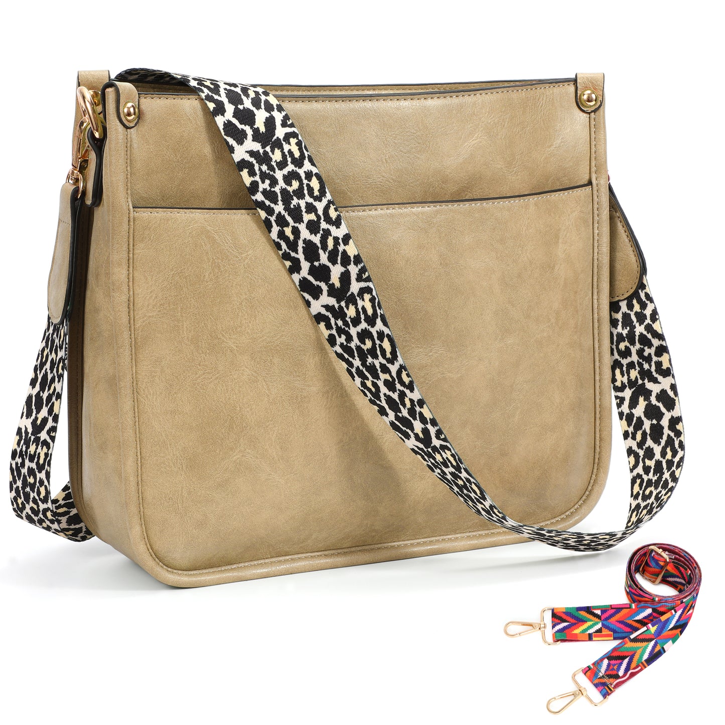 SUOSDEY Crossbody Bags for Women Trendy Vegan Leather Hobo Purses Shoulder Handbags