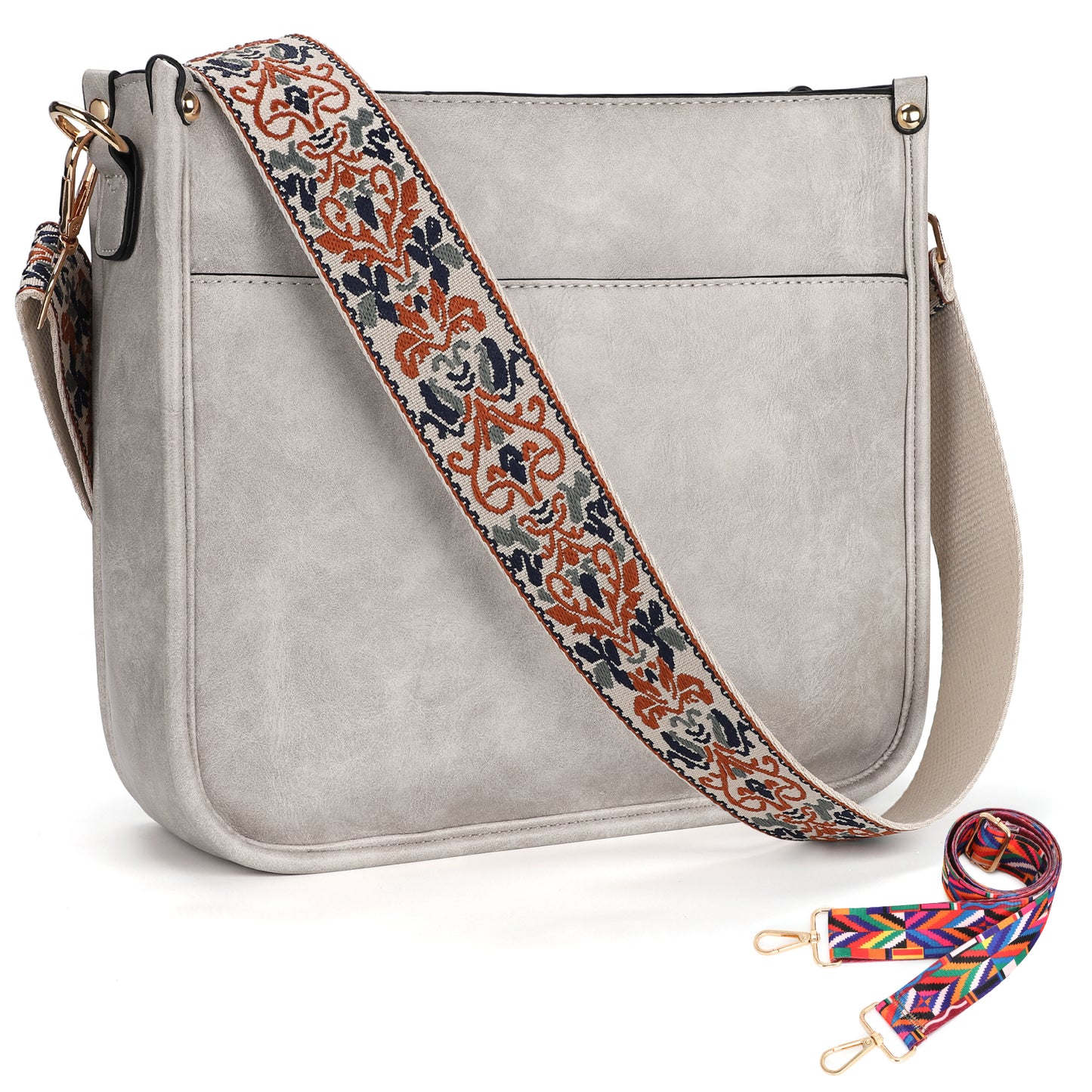 SUOSDEY Crossbody Bags for Women Trendy Vegan Leather Hobo Purses Shoulder Handbags