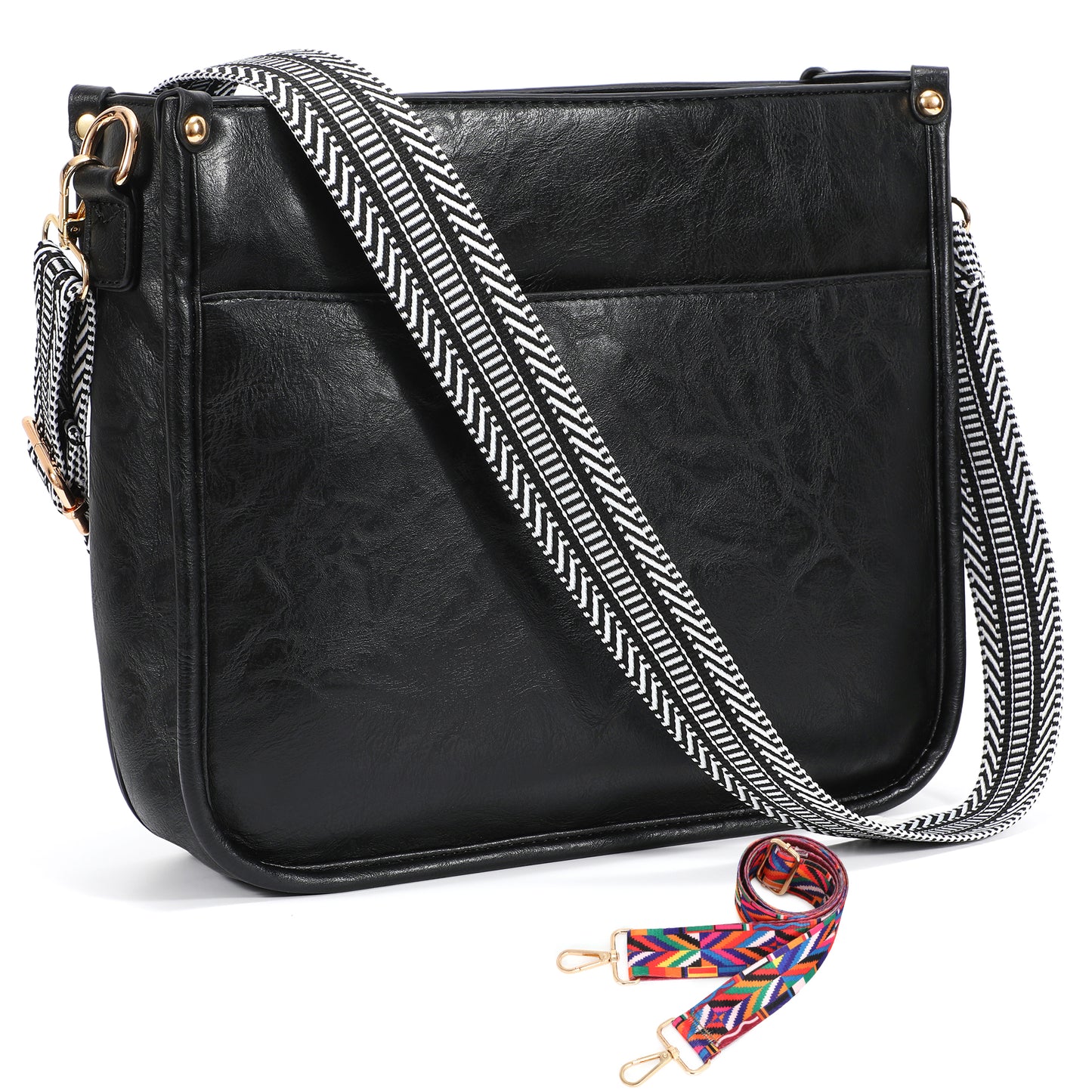 SUOSDEY Crossbody Bags for Women Trendy Vegan Leather Hobo Purses Shoulder Handbags
