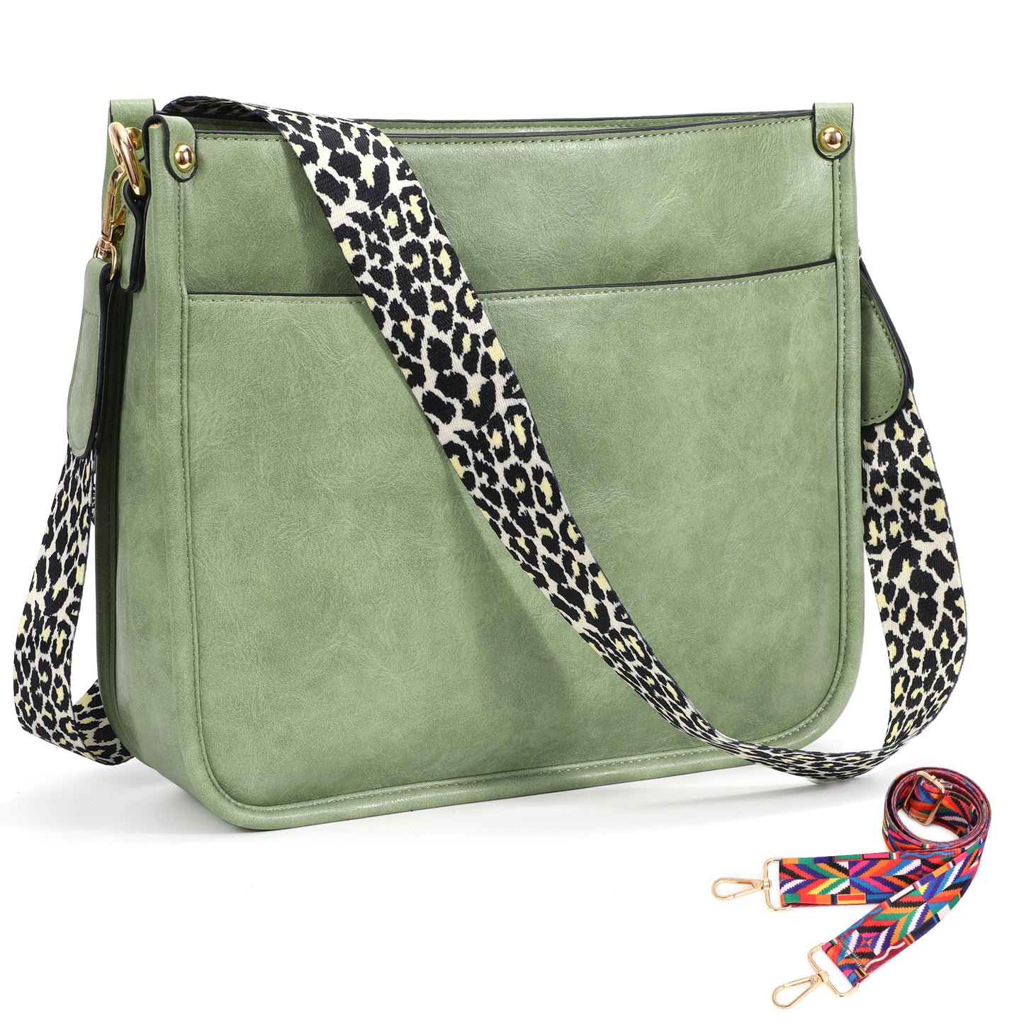 SUOSDEY Crossbody Bags for Women Trendy Vegan Leather Hobo Purses Shoulder Handbags