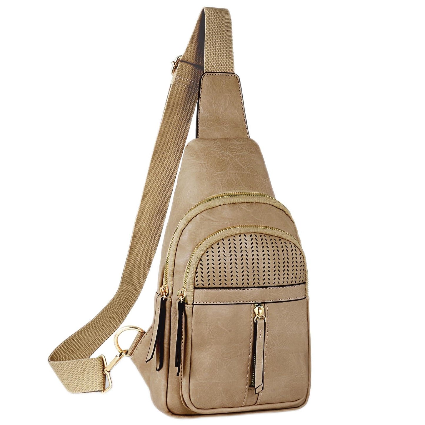 SUOSDEY Small Sling Bag for Women Vegan Leather Fanny Pack Crossbody Bags for Travel
