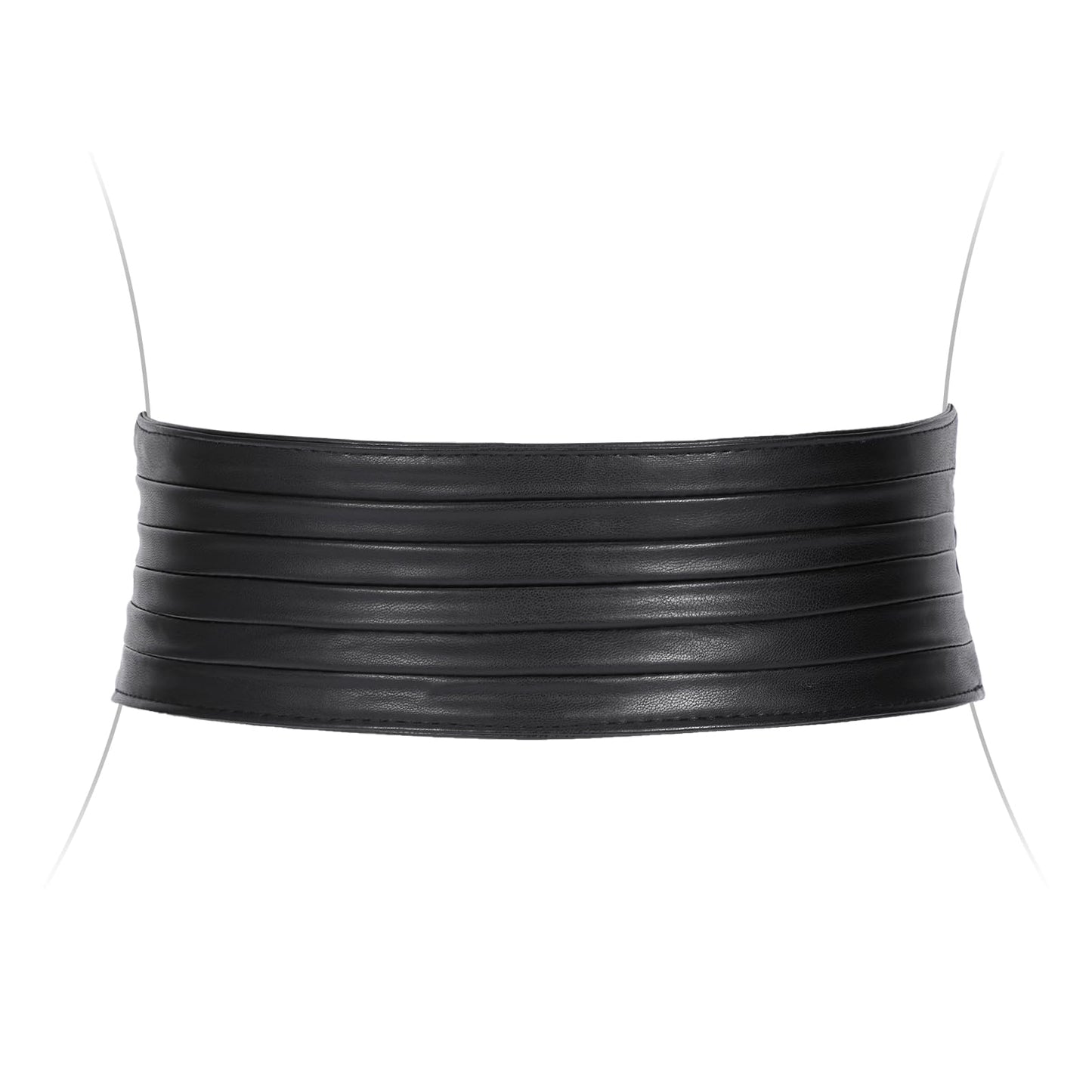 SUOSDEY Women Wide Elastic Belts for Dresses Stretchy Braided Leather Belt