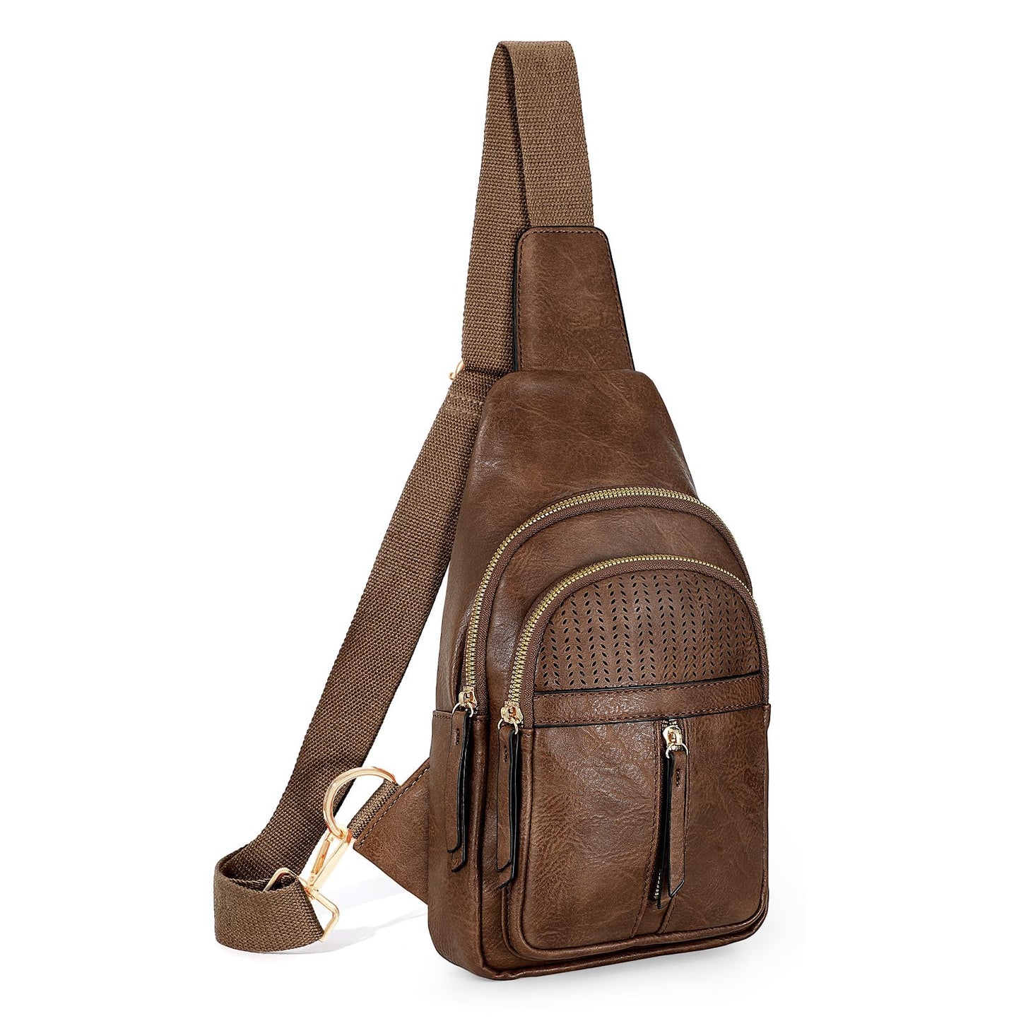SUOSDEY Small Sling Bag for Women Vegan Leather Fanny Pack Crossbody Bags for Travel