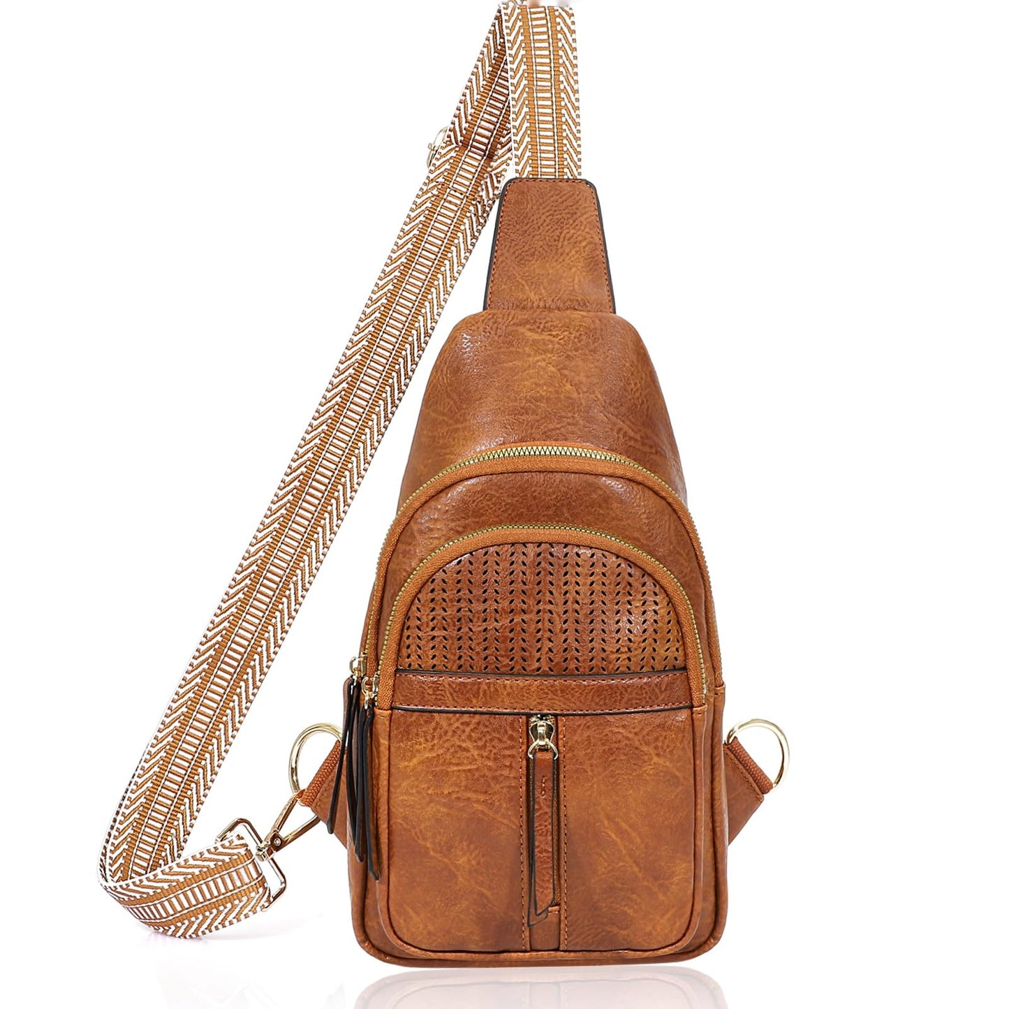 SUOSDEY Small Sling Bag for Women Vegan Leather Fanny Pack Crossbody Bags for Travel