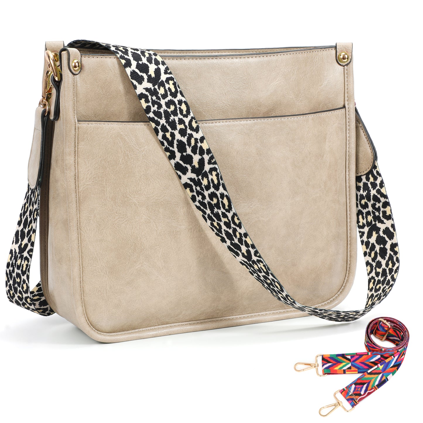 SUOSDEY Crossbody Bags for Women Trendy Vegan Leather Hobo Purses Shoulder Handbags