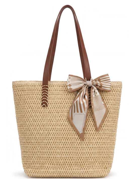 SUOSDEY Large Straw Beach Bag for Women,Beach Tote Bag Shoulder Handbags,Straw Bag Beach Purse for Summer