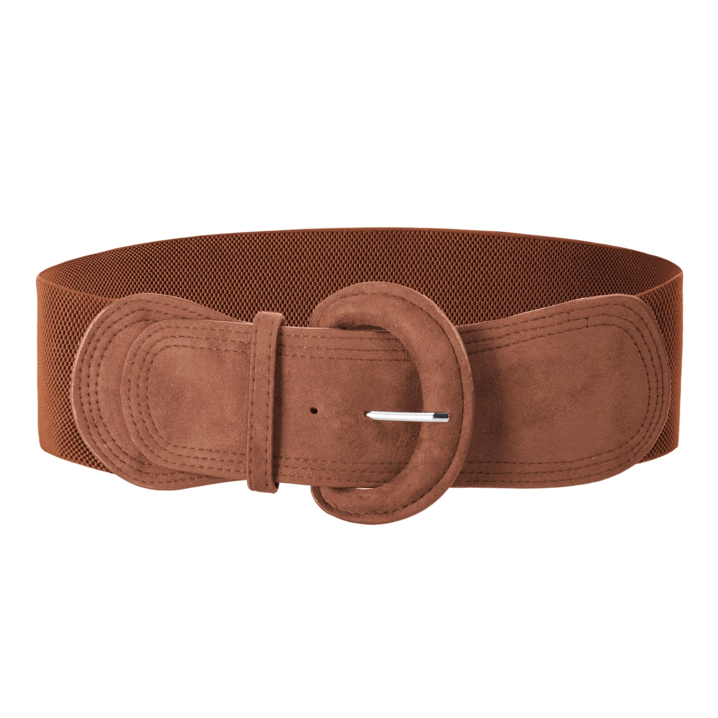 SUOSDEY Women's Elastic Wide Belt Suede Stretchy Wasit Belt for Dresses