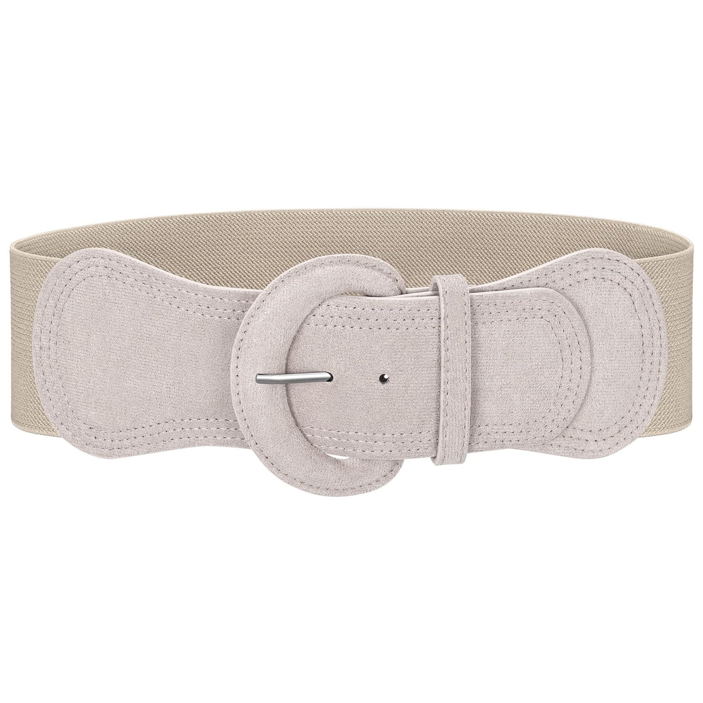 SUOSDEY Women's Elastic Wide Belt Suede Stretchy Wasit Belt for Dresses