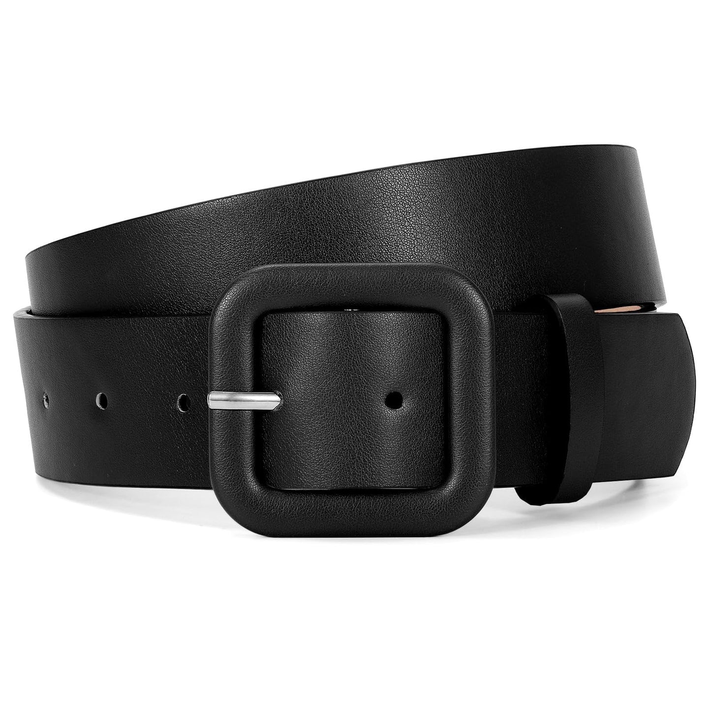 SUOSDEY Belts for Women,Ladies Belt for Jeans Pants Dresses,Candy Color Fashion Square Buckle Belt
