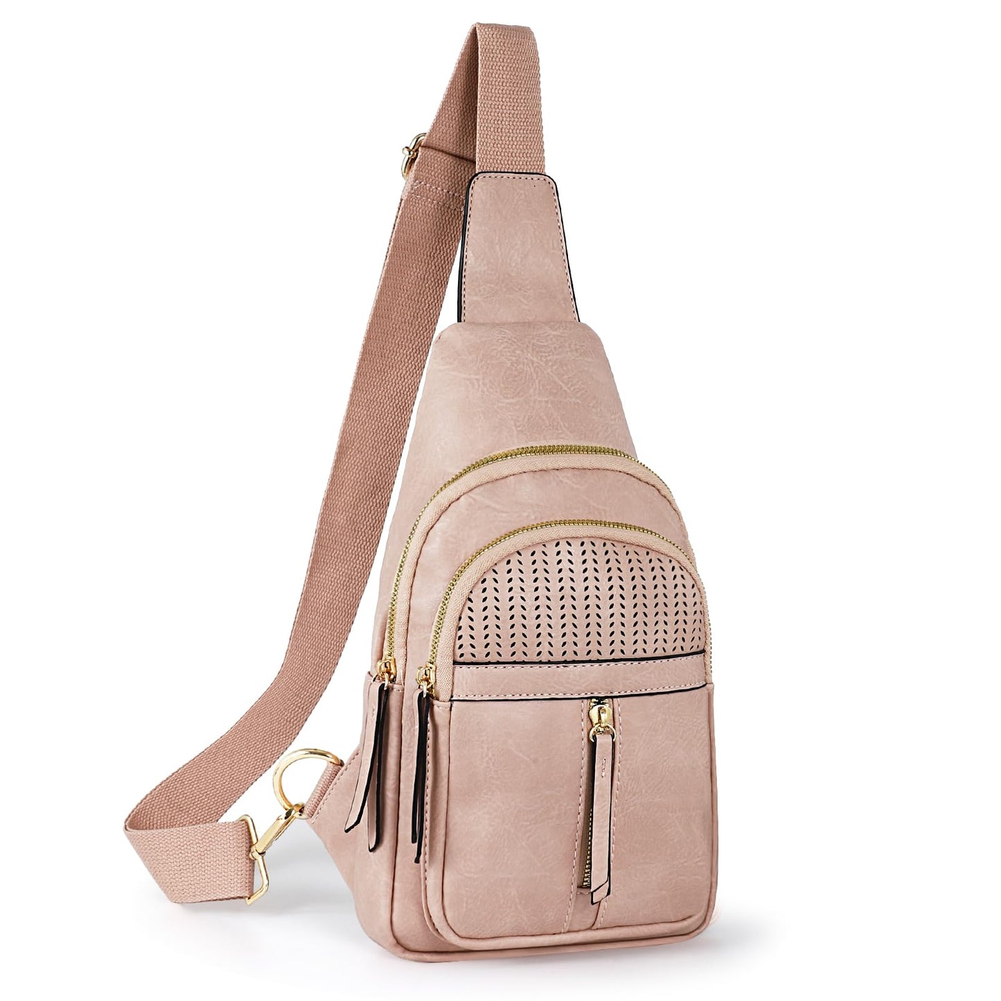 SUOSDEY Small Sling Bag for Women Vegan Leather Fanny Pack Crossbody Bags for Travel