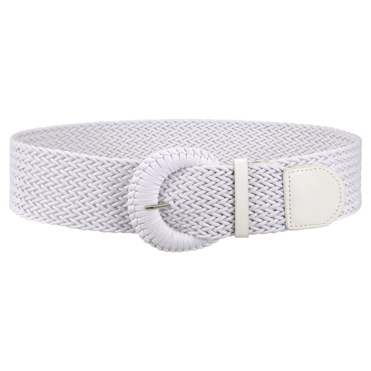 SUOSDEY Women Woven Wide Belt for Dress Fashion Rattan Braided Waist Belt Straw Raffia Boho Belt for Jeans