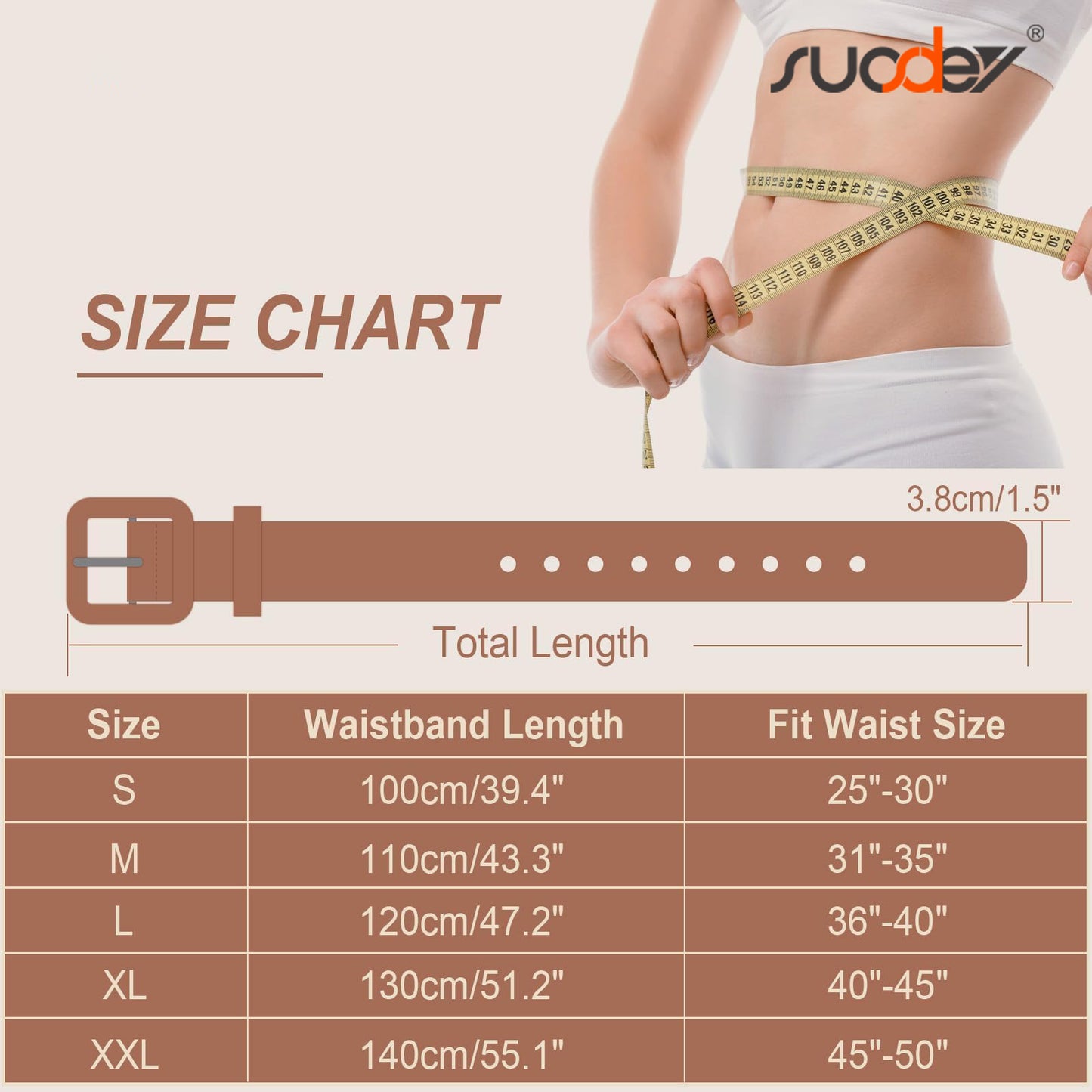 SUOSDEY Belts for Women,Ladies Belt for Jeans Pants Dresses,Candy Color Fashion Square Buckle Belt