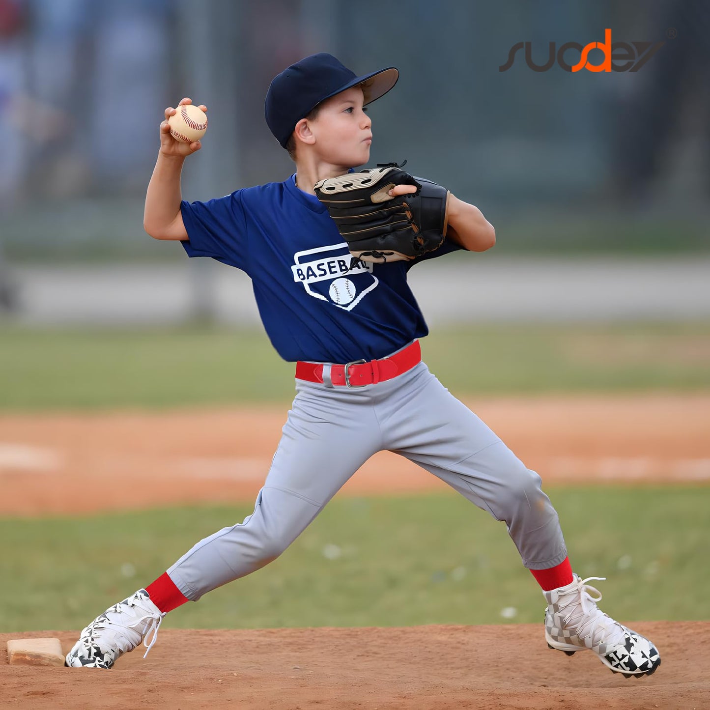 SUOSDEY Youth Baseball Socks and Belt Combo for Adult,Elastic Softball Belt and Socks for 7-16 Years Old and Adult Supplies